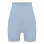 Seamless ribbed shorts Dirty blue